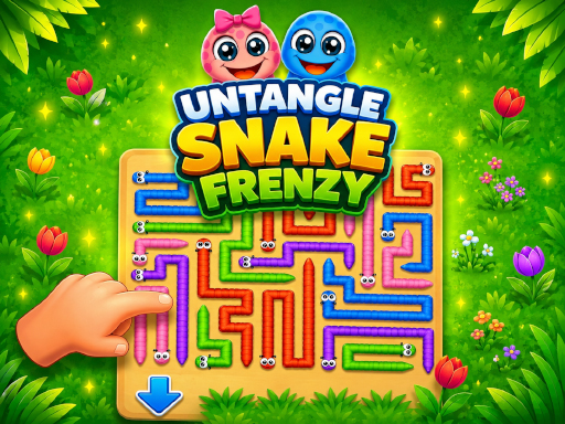 Untangle Snake Frenzy